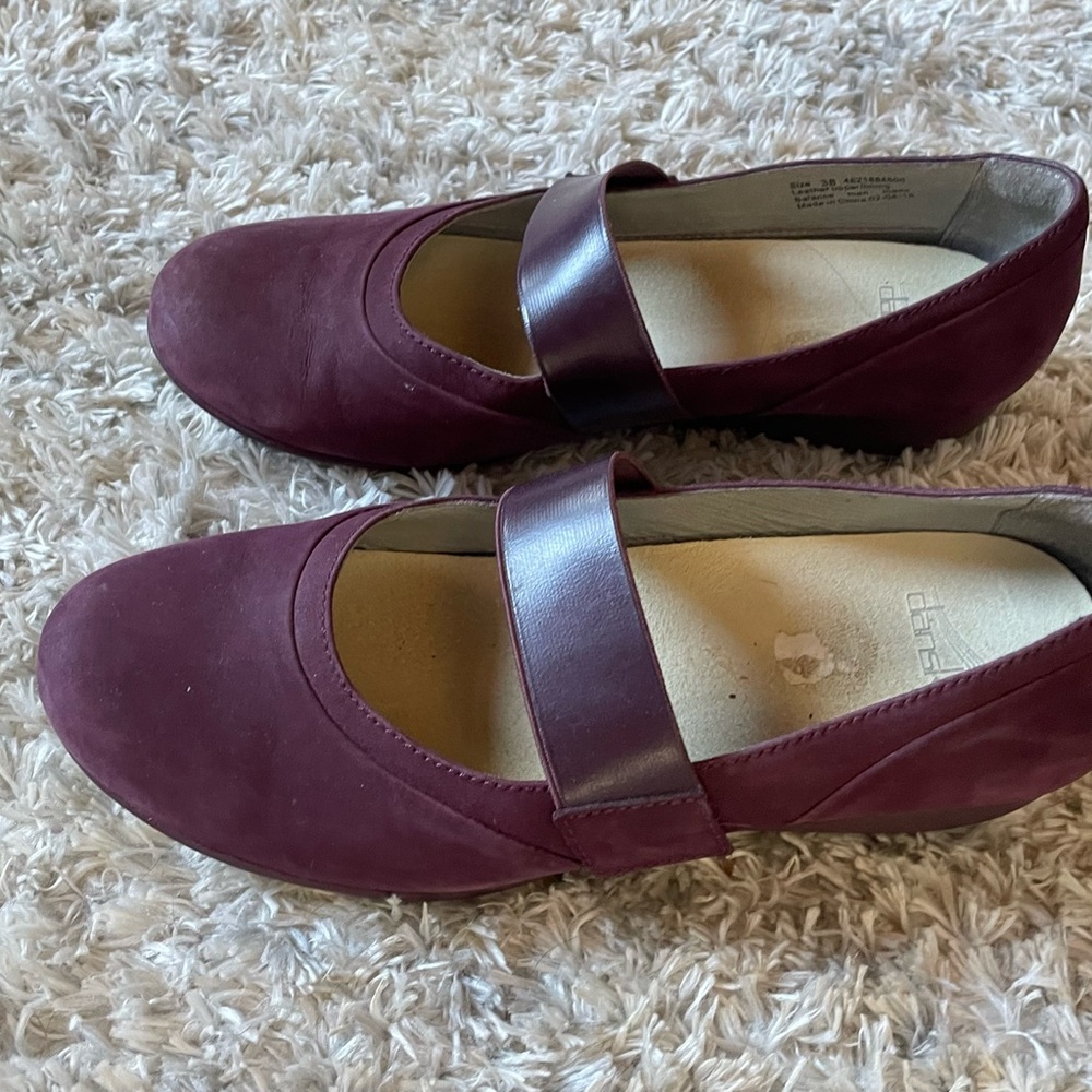 Dansko Burgundy Mary Jane Flats
